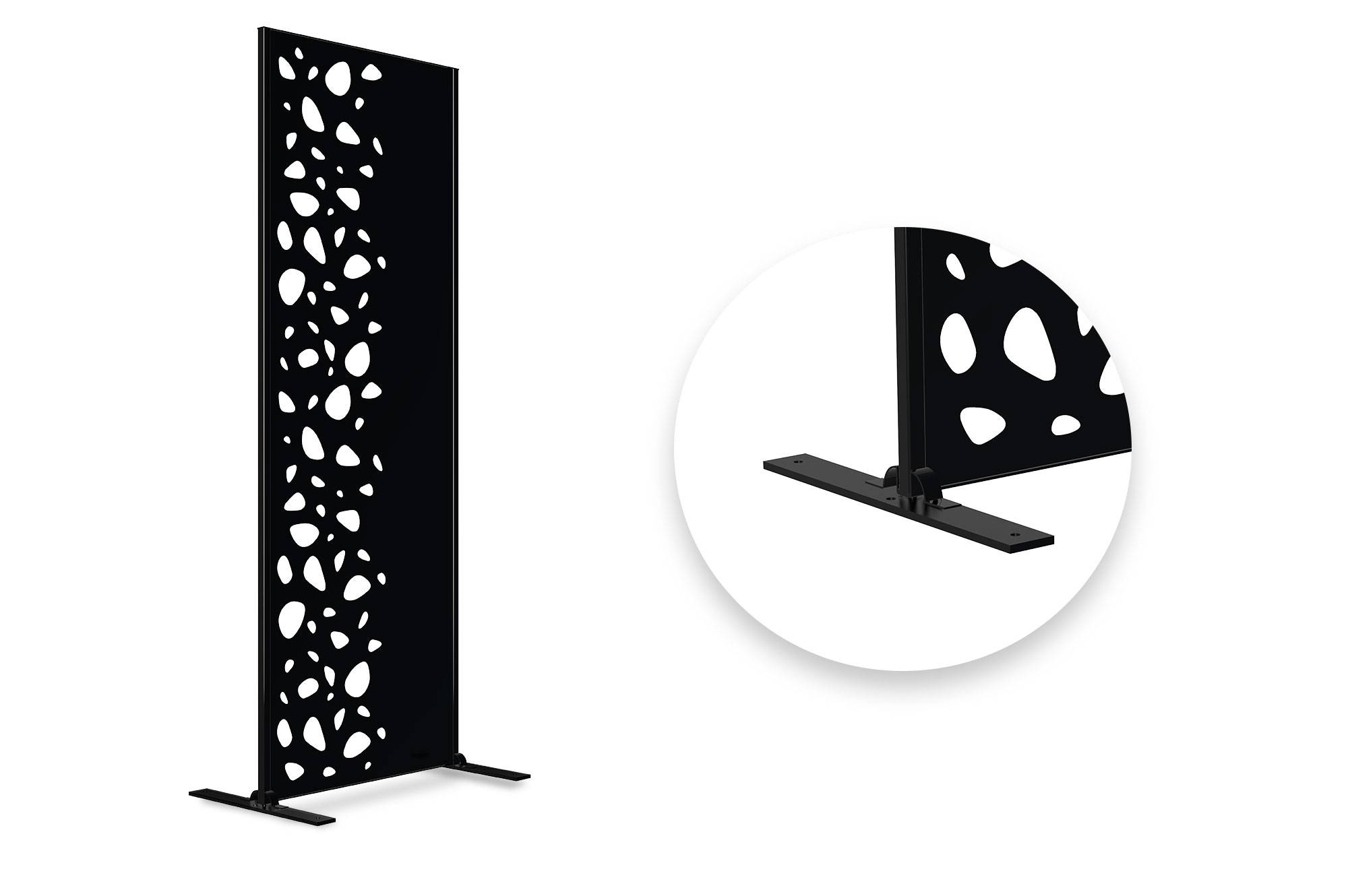 Casanoov Lot de 3 panneaux décoratifs SUNNY Noir H.160 cm motifs côté gauche - Image 3