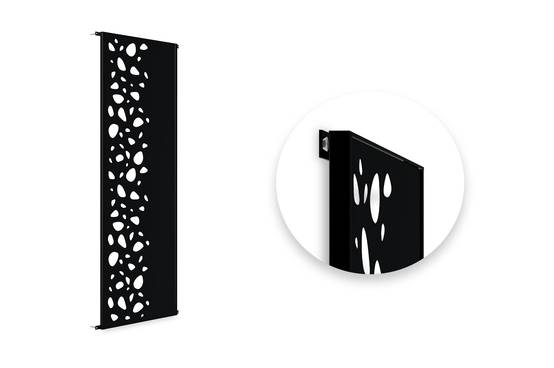 Casanoov Lot de 3 panneaux décoratifs SUNNY Noir H.160 cm motifs côté gauche - Image 6