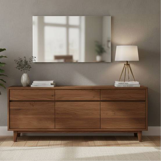 Miroir rectangulaire 60x90cm chant noir - FEODOR - Image 3