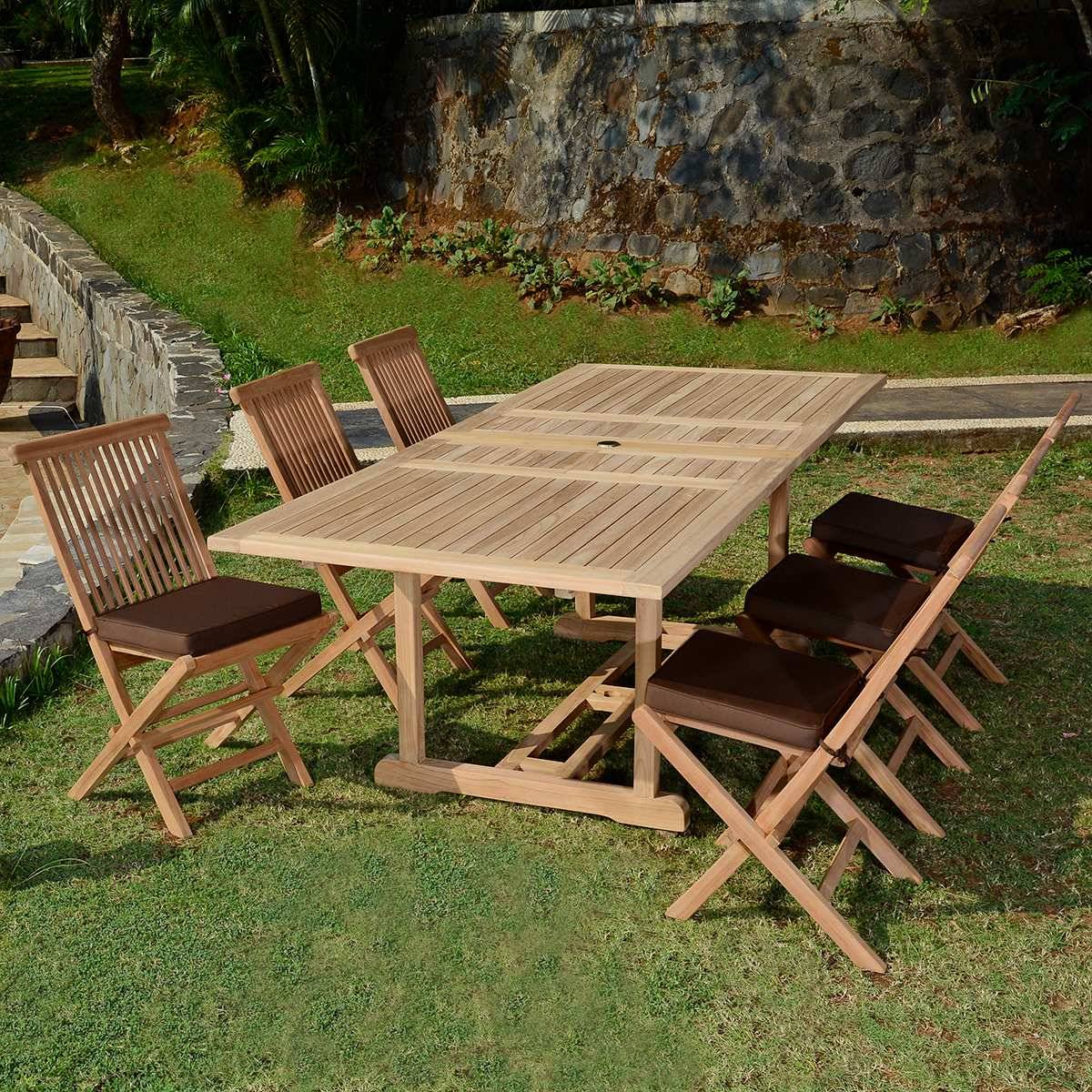 Salon de jardin en teck massif Caraibes, 6 places - TECK'Attitude - Image 7