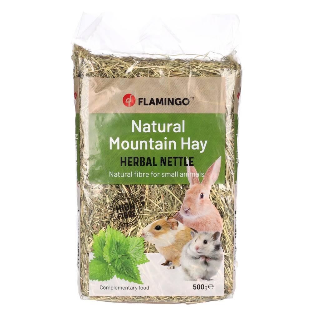 Foin de montagne avec orties 500 g pour rongeurs - Image 1