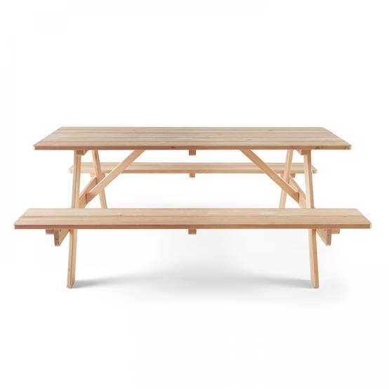 Oviala - Table de pique nique en bois FSC 6 places Norman - Oviala - Image 3