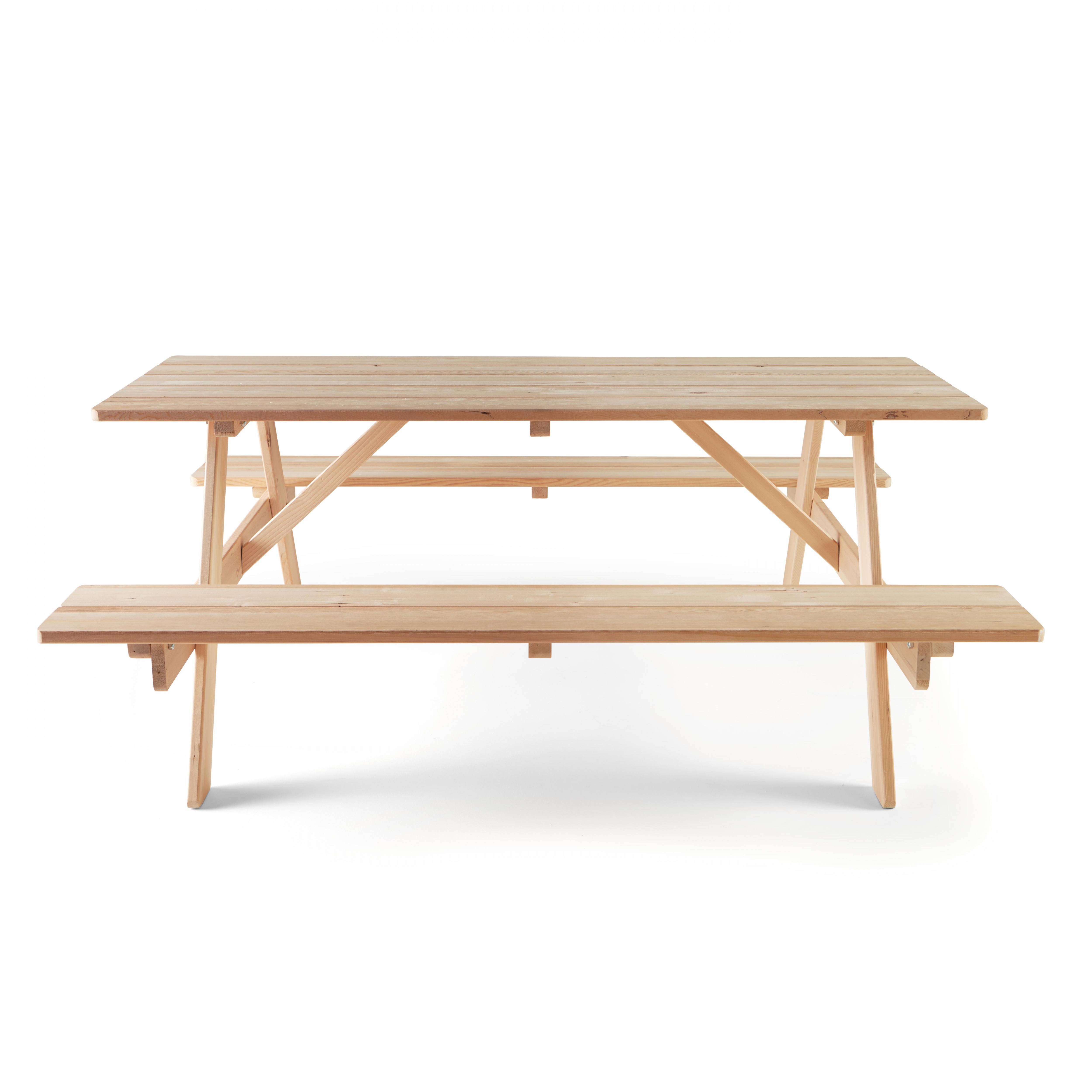 Oviala - Table de pique nique en bois FSC 6 places Norman - Oviala - Image 3
