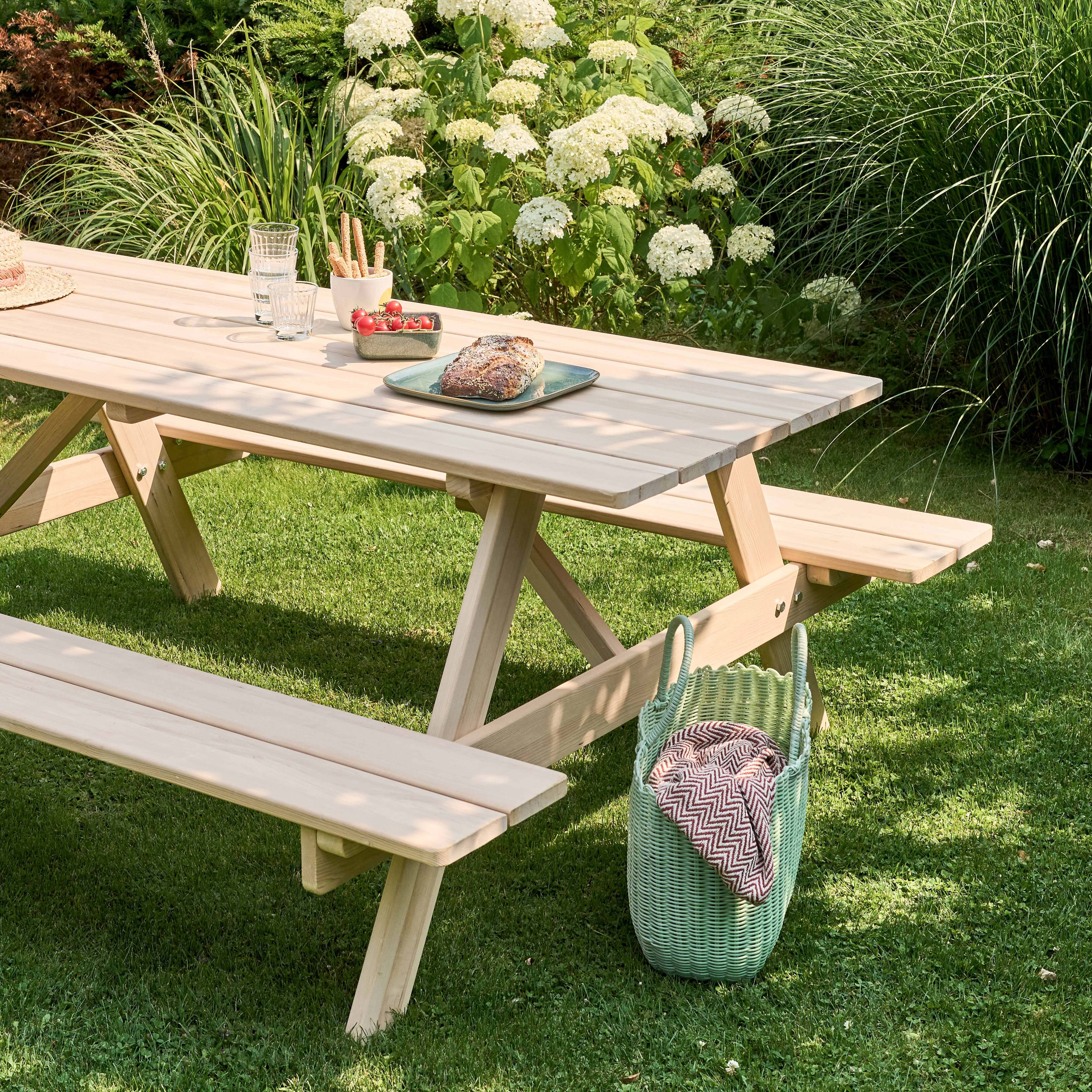 Oviala - Table de pique nique en bois FSC 6 places Norman - Oviala - Image 5