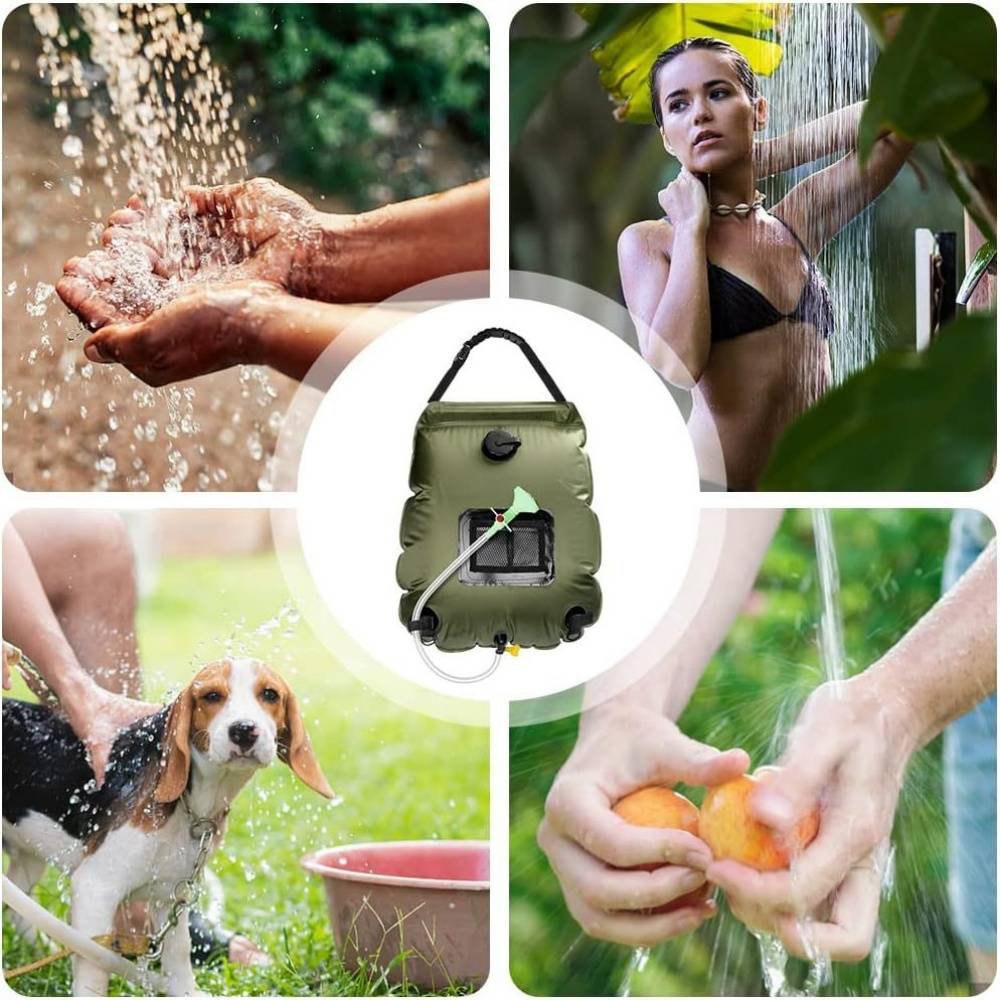 Douche dexterieur-Douche solaire portable 20L avec thermomètre intégré - Living123 - Image 10