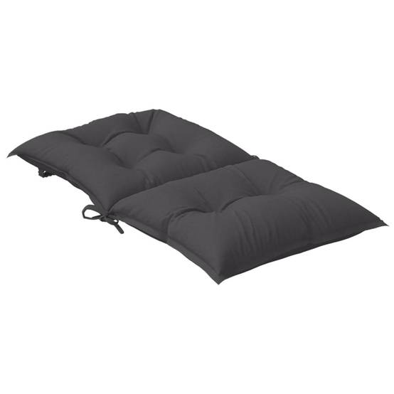 PANGIVO - Coussins de chaise à dossier bas polyester anthracite mélangé 100 x 50 x 7 cm - PANGIVO - Image 6