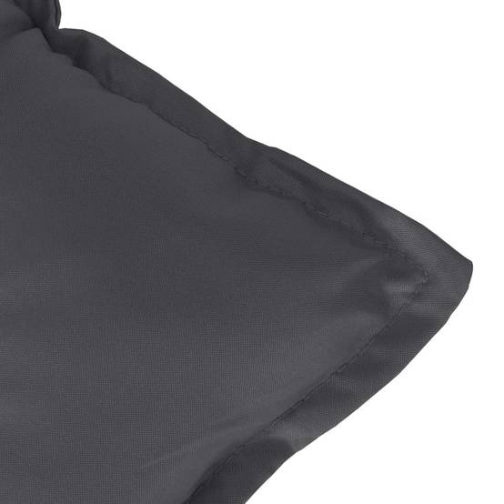 PANGIVO - Coussins de chaise à dossier bas polyester anthracite mélangé 100 x 50 x 7 cm - PANGIVO - Image 9