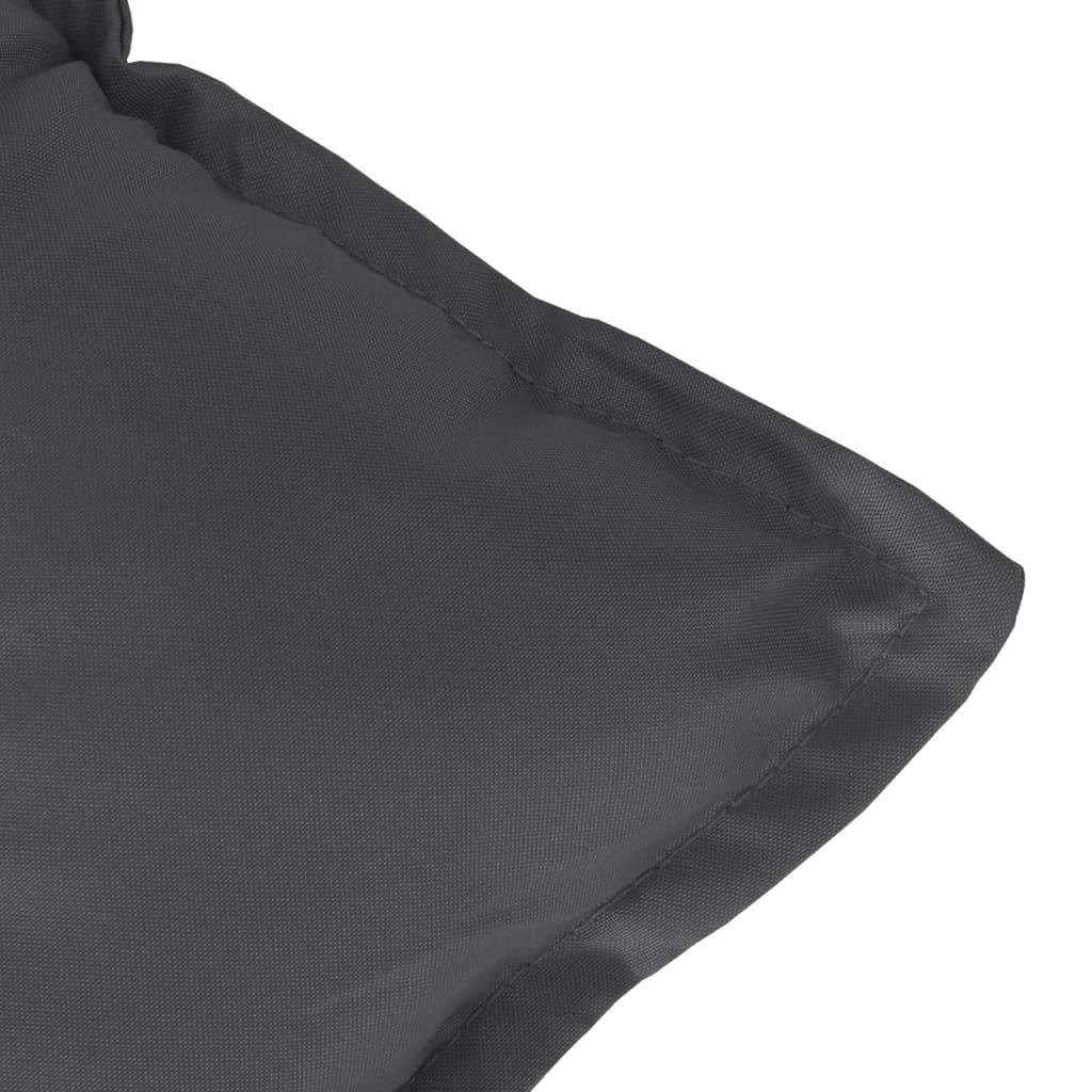PANGIVO - Coussins de chaise à dossier bas polyester anthracite mélangé 100 x 50 x 7 cm - PANGIVO - Image 9