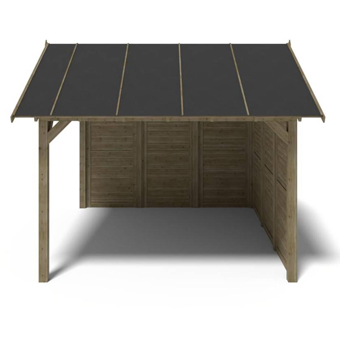 Altanka - Pergola de jardin 4.04x4.04m avec panneaux - traité - ALT125 - ALTANKA - Image 2
