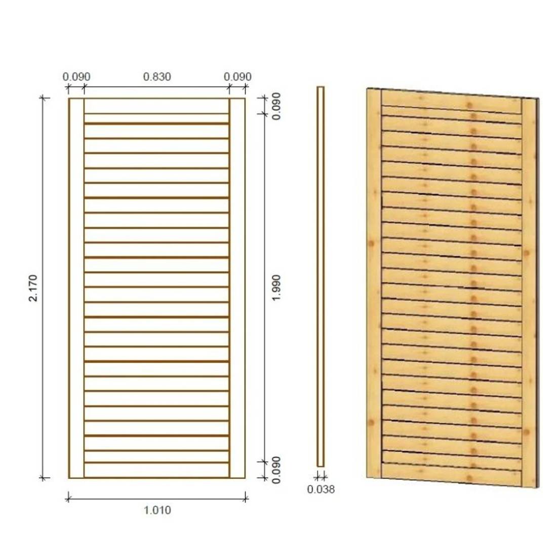 Altanka - Pergola de jardin 4.04x4.04m avec panneaux - traité - ALT125 - ALTANKA - Image 8