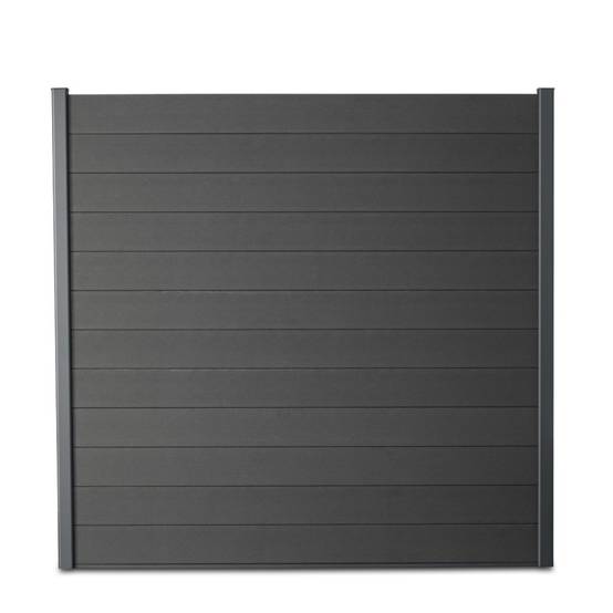 Kit clôture composite et aluminium à sceller H 1m80 L 18m gris anthracite avec renforts acier - Palissade - Brise vue - Easy Clôture - Image 2