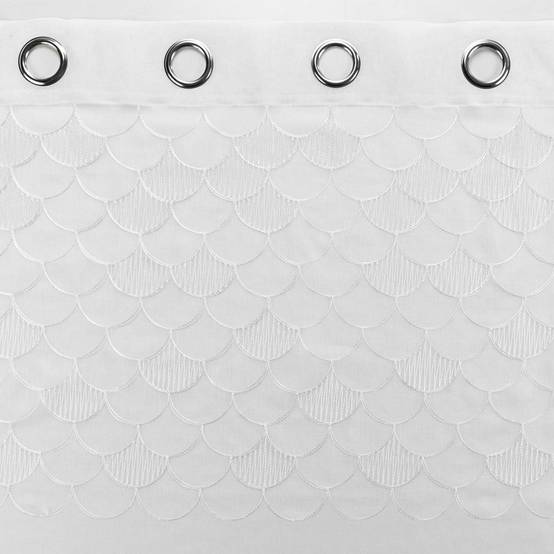 Rideau Voilage à Œillets "Yaelle" 135x240cm Blanc - Image 3