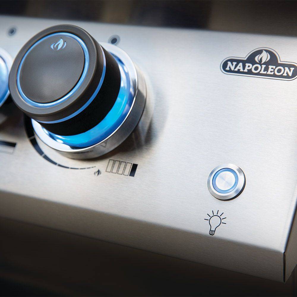 Napoleon - Barbecue à gaz Prestige 500 - Noir + Sizzle Zone + Brûleur arrière - Image 2