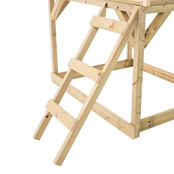 Maisonnette modulable sur pilotis avec balcon et glissière BASILIC en bois FSC® - Image 9