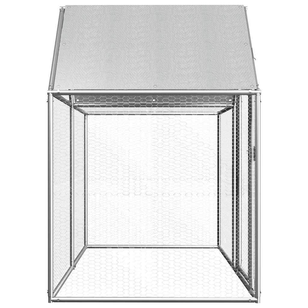 Poulailler acier argent 2 x 1 x 1,5 m - Prolenta premium p3174.8 - Image 3