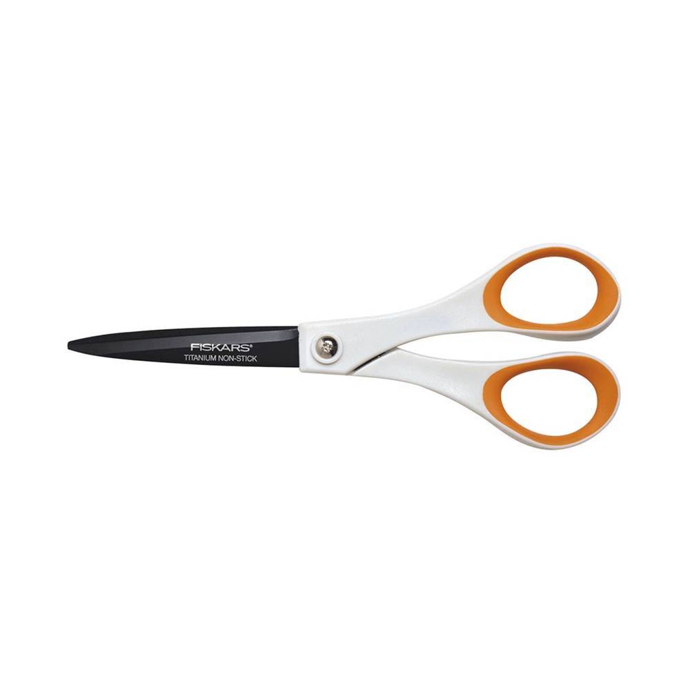 Fiskars - Ciseaux Titanium Non Stick? (antiadhésifs), droitiers & gauchers 18 cm