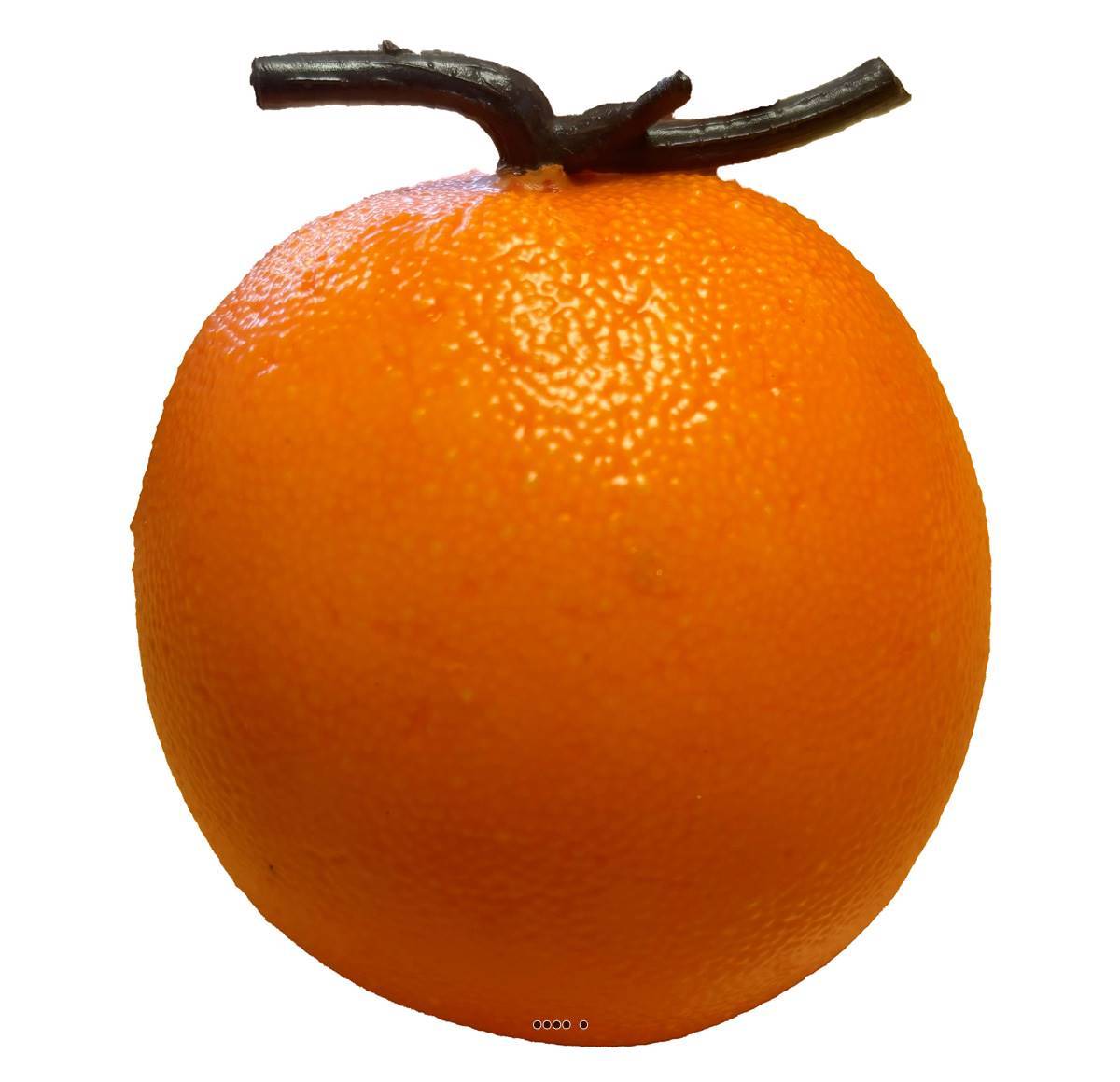 Artificielles - Orange artificielle L 8cm, 125g et D 8 cm avec lesté superbe de réalisme - Image 1