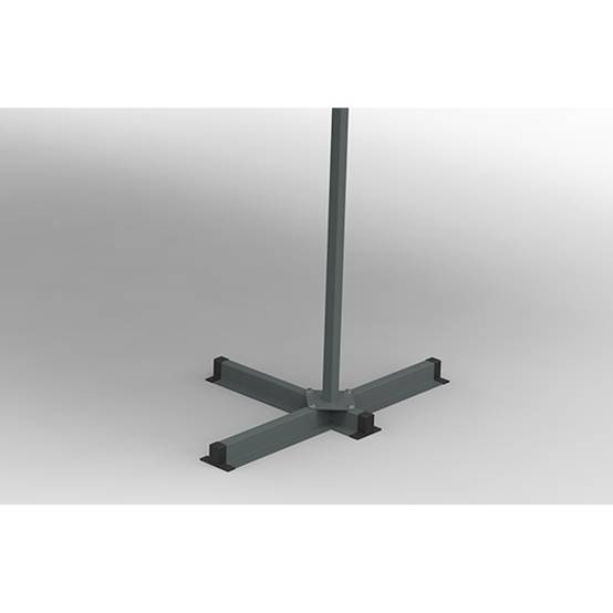 Store banne double pente 4 x 3 m gris ISEO - Image 6