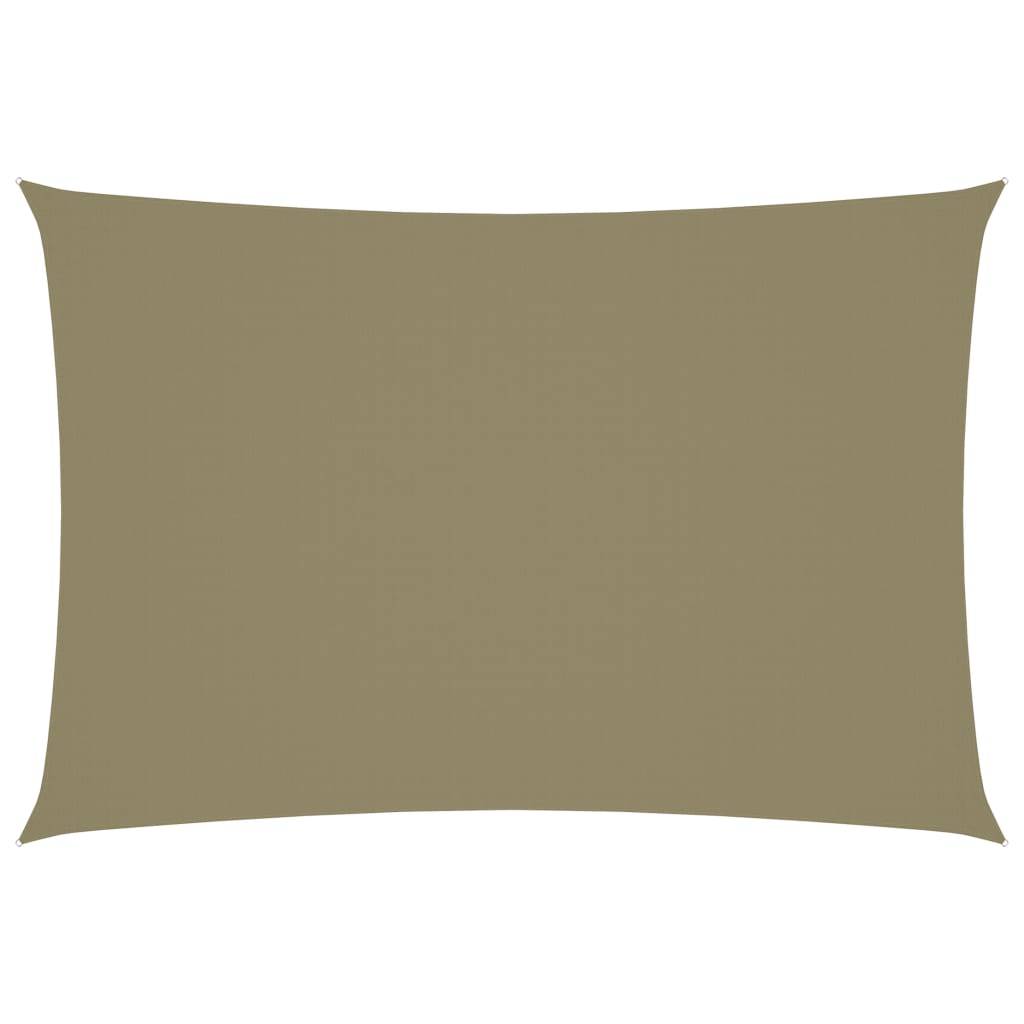 Helloshop26 - Voile toile d'ombrage parasol tissu oxford rectangulaire 3 x 5 m beige - Image 1