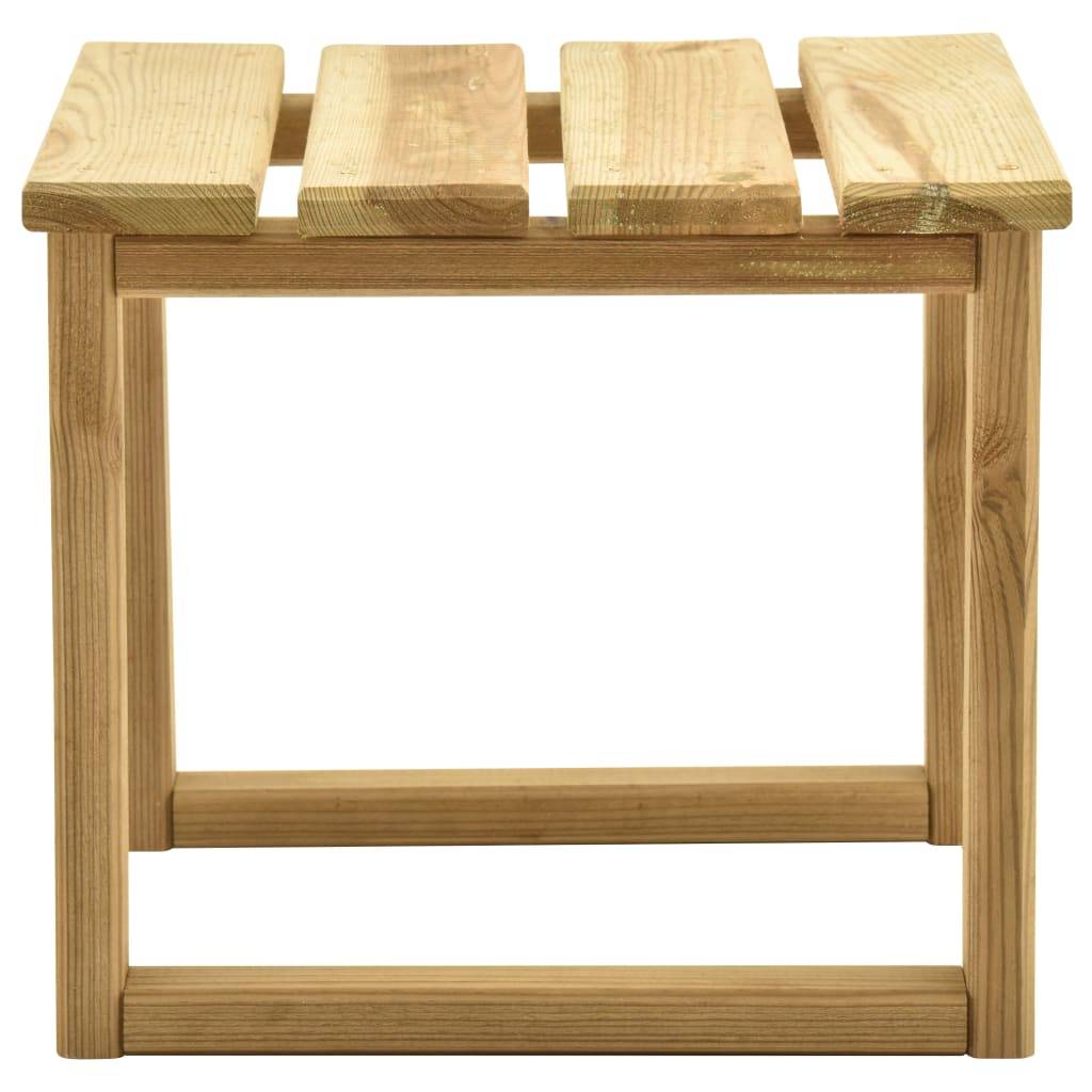 Petite Table d'Appoint de Jardin 30x30cm en Bois de Pin Traité, Idéale à Côté d'un Transat – ComfortXL Outdoor Living - Image 3