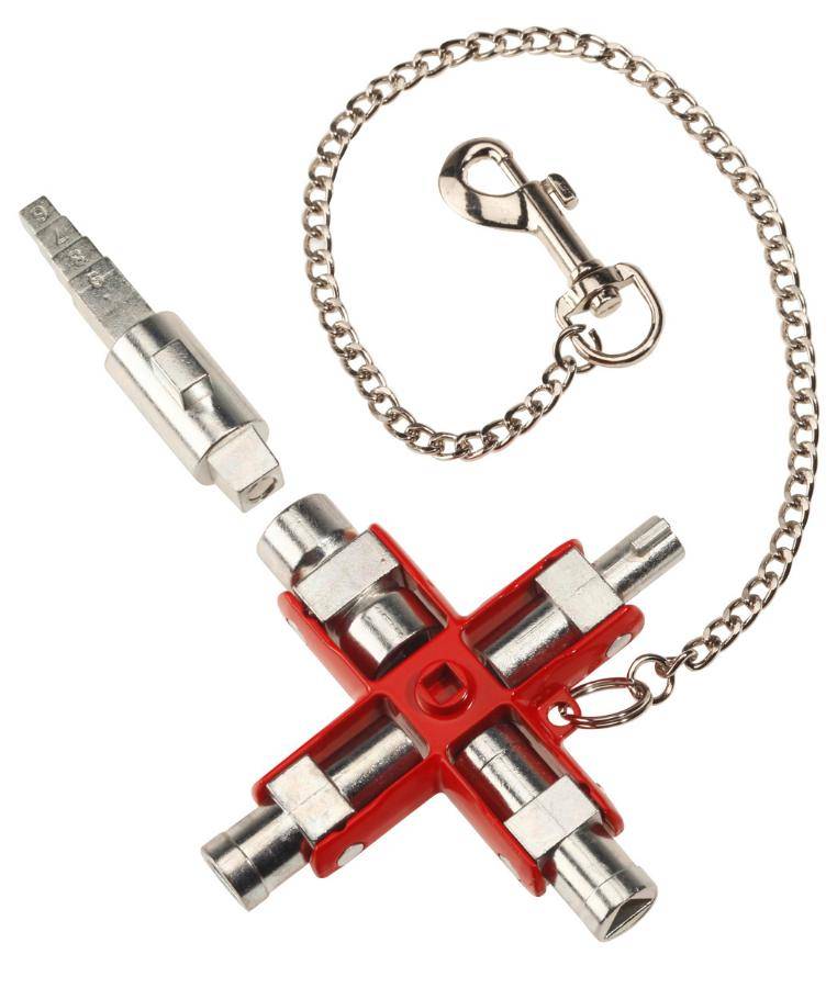 Clé en croix universelle multifonction VIRAX 12 empreintes - 261500