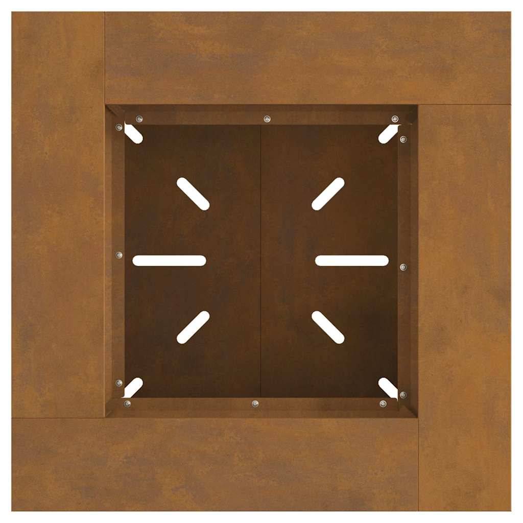 ComfortXL - Brasero carré 60cm en acier Corten pour jardin et terrasse – ComfortXL Outdoor Living - Image 7