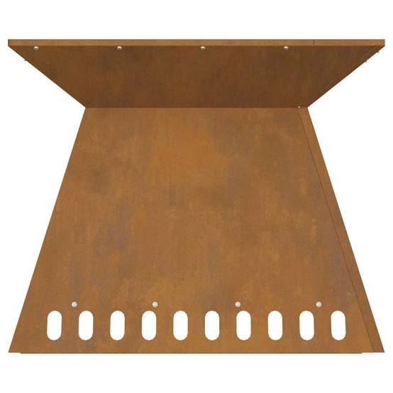 ComfortXL - Brasero carré 60cm en acier Corten pour jardin et terrasse – ComfortXL Outdoor Living - Image 8