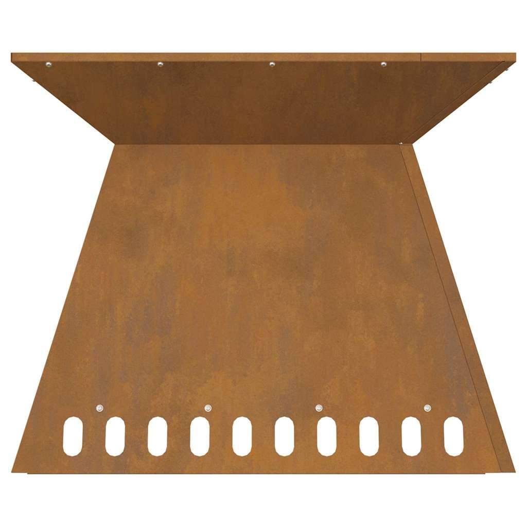 ComfortXL - Brasero carré 60cm en acier Corten pour jardin et terrasse – ComfortXL Outdoor Living - Image 8