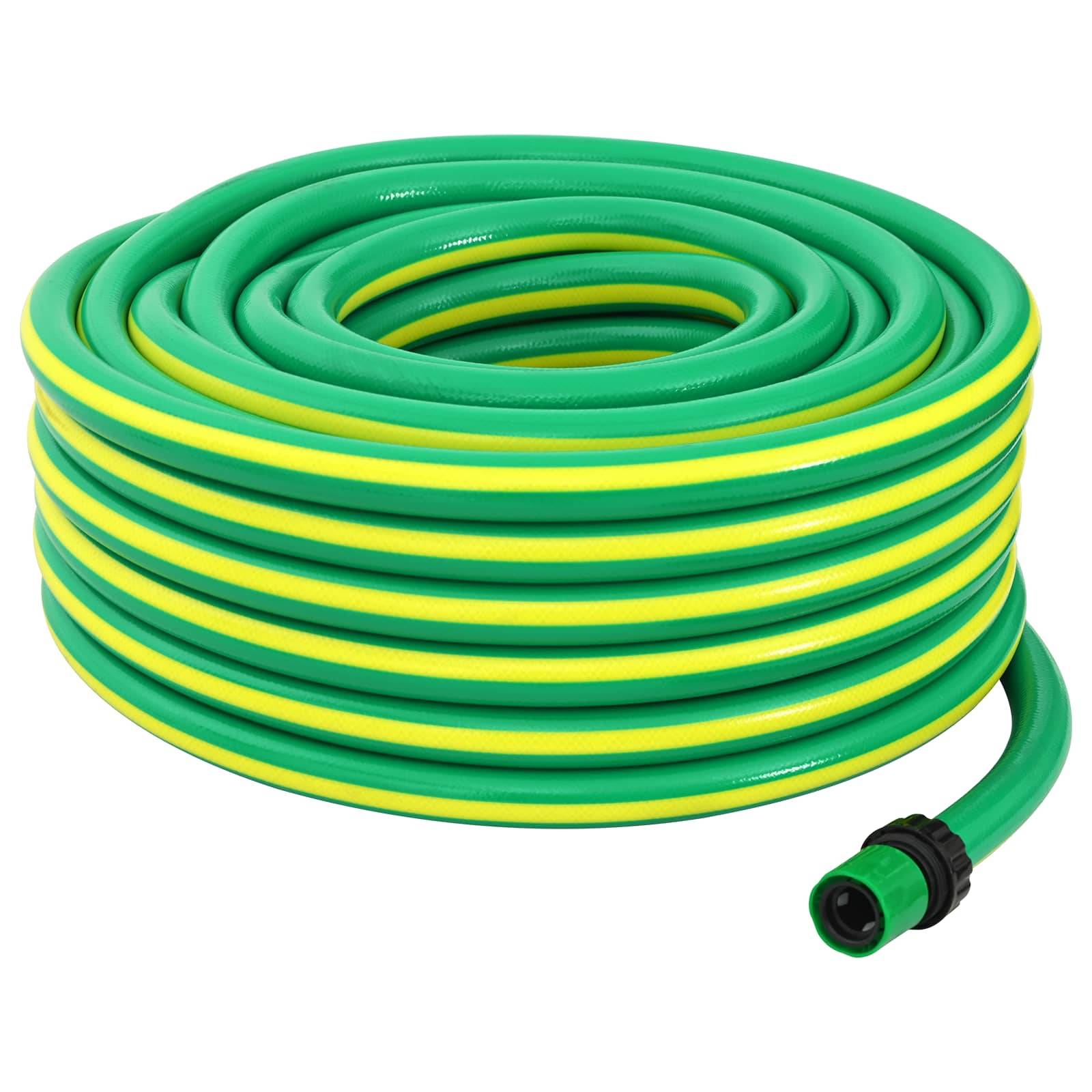 Vidaxl - Tuyau de jardin 5 couches Vert et jaune 3 / 4'' 50 m PVC vidaXL 42035827 - Image 1