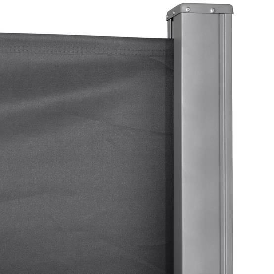 Store latéral rétractable 300 x 160 cm, enrouleur, protection solaire et intimité, pour balcon et terrasse, gris - Image 10