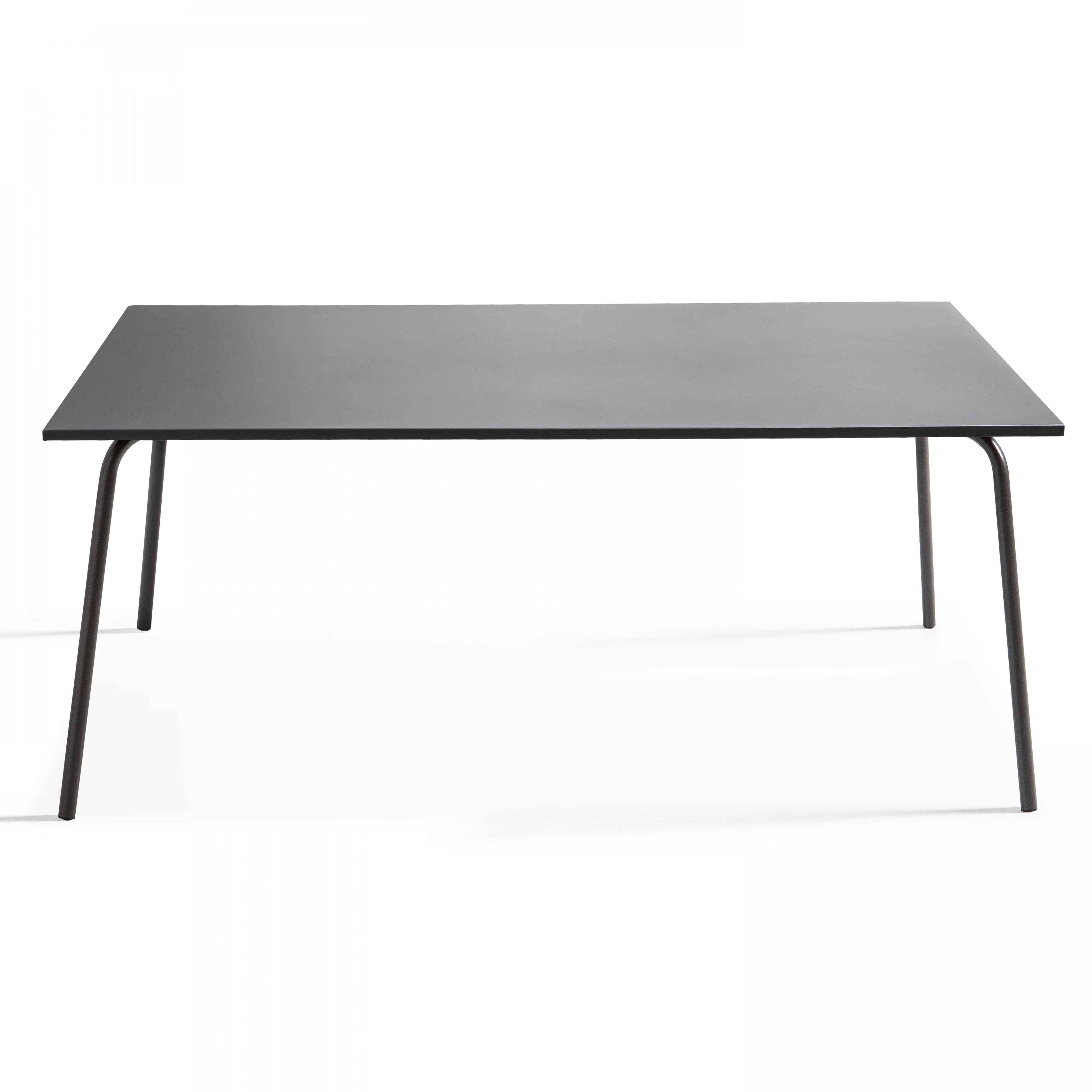 Oviala - Ensemble table de jardin et 8 fauteuils en métal bleu et gris Palavas - Oviala - Image 3