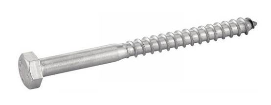 Vis à bois tête hexagonale inox A2 DIN 571 6x100 boîte de 100 - ACTON - 623046X100 - Image 1