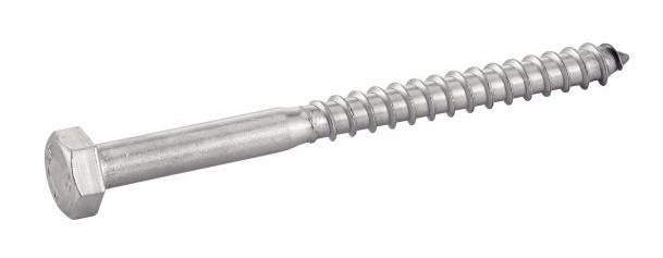 Vis à bois tête hexagonale inox A2 DIN 571 6x100 boîte de 100 - ACTON - 623046X100 - Image 1