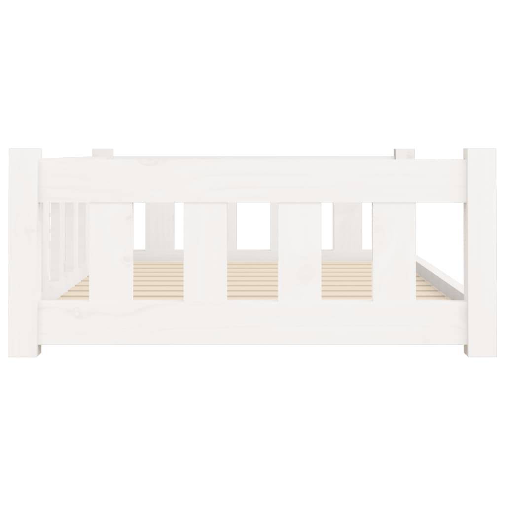 Vidaxl - Lit pour chien blanc 95,5x65,5x28 cm bois de pin solide vidaXL 820198 - Image 6