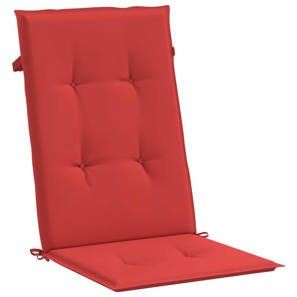PANGIVO - Coussins de chaise de jardin dossier haut polyester rouge 120 x 50 x 3 cm, poids:1.24kg - PANGIVO - Image 5