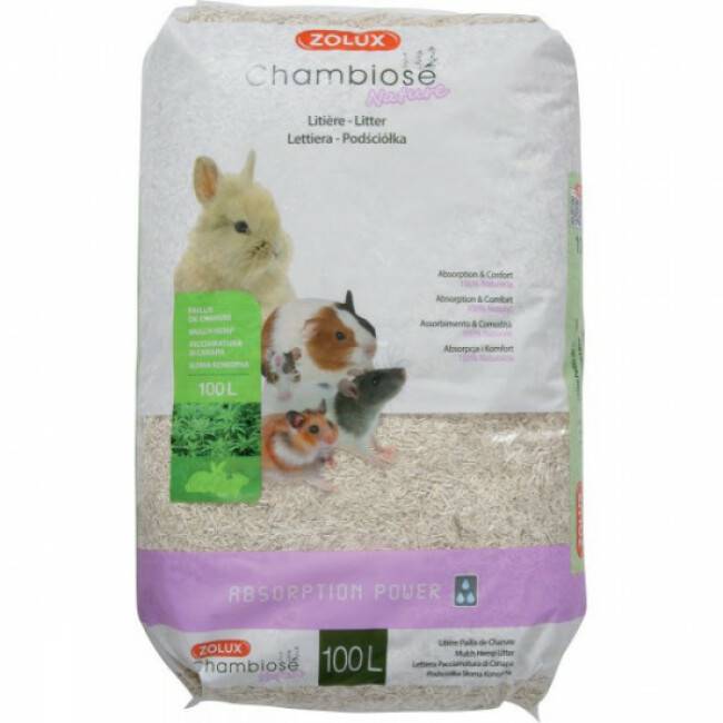 Litière chambiose absorbante Zolux pour rongeur Contenance 100 litres