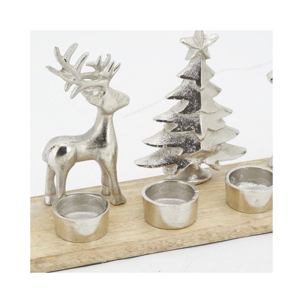 Aubry Gaspard - Support 4 bougies en aluminium et bois - Image 4