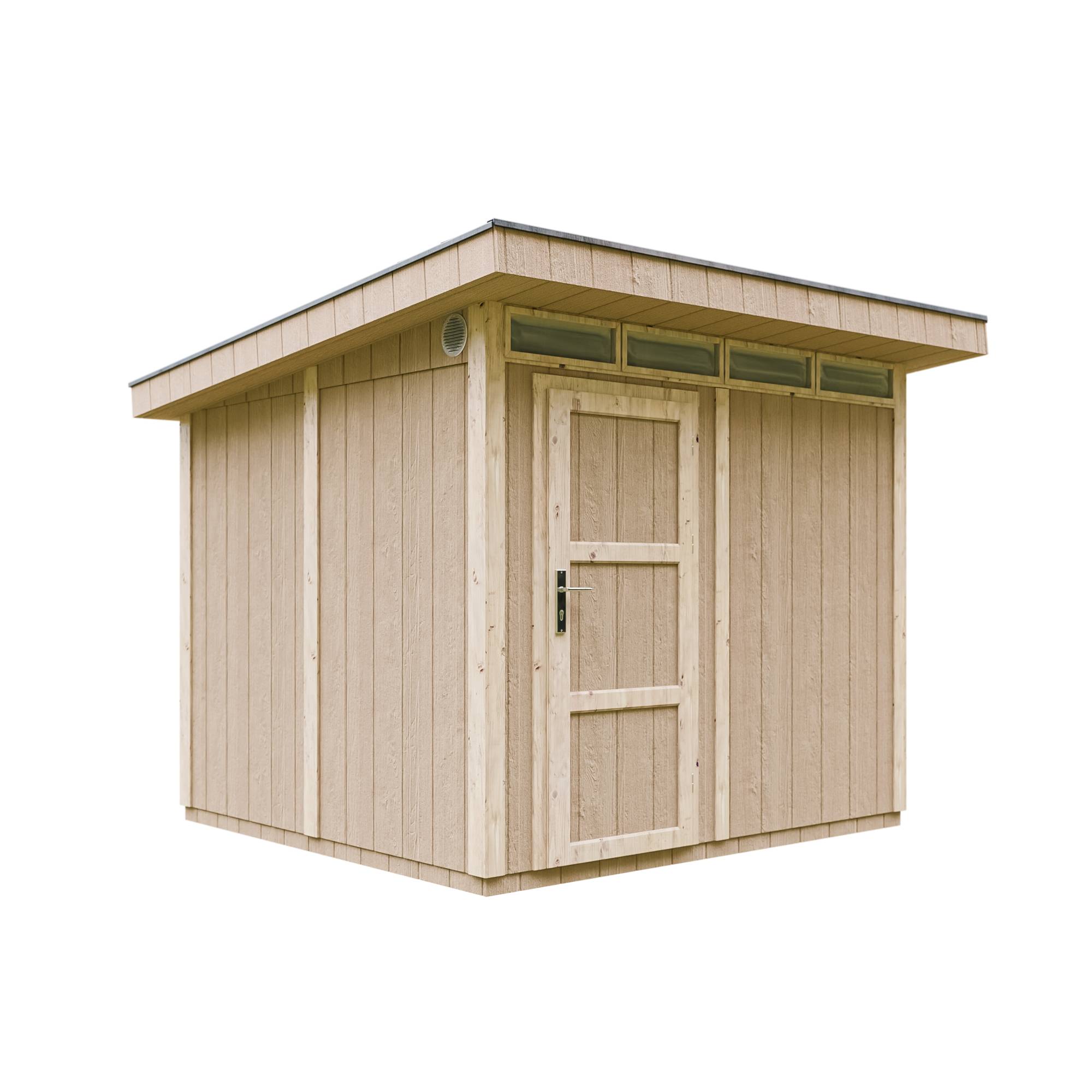 Timbela - Abri de Jardin Qualité Premium 6m² / L294xL279cm - Kit tout compris avec sol, tuiles bitumineuses, set de peinture - Timbela M903 - Image 1