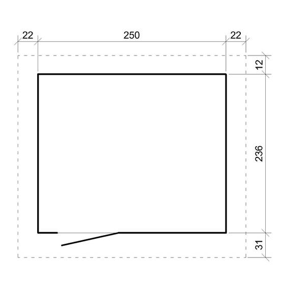 Timbela - Abri de Jardin Qualité Premium 6m² / L294xL279cm - Kit tout compris avec sol, tuiles bitumineuses, set de peinture - Timbela M903 - Image 7