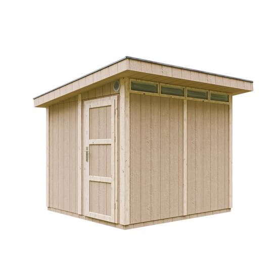 Timbela - Abri de Jardin Qualité Premium 6m² / L294xL279cm - Kit tout compris avec sol, tuiles bitumineuses, set de peinture - Timbela M903 - Image 3