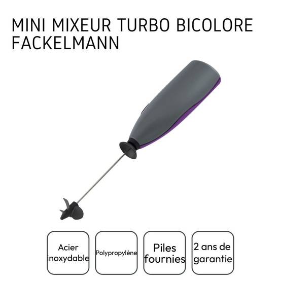 Mousseur à lait avec piles Fackelmann - Image 4