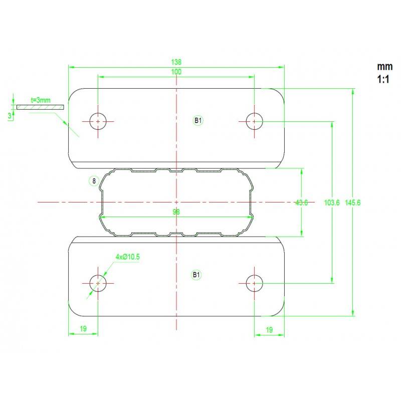 Carport autoportant 15,15m² aluminium blanc polycarbonate 6mm X-METAL avec kit d'ancrage - Image 6