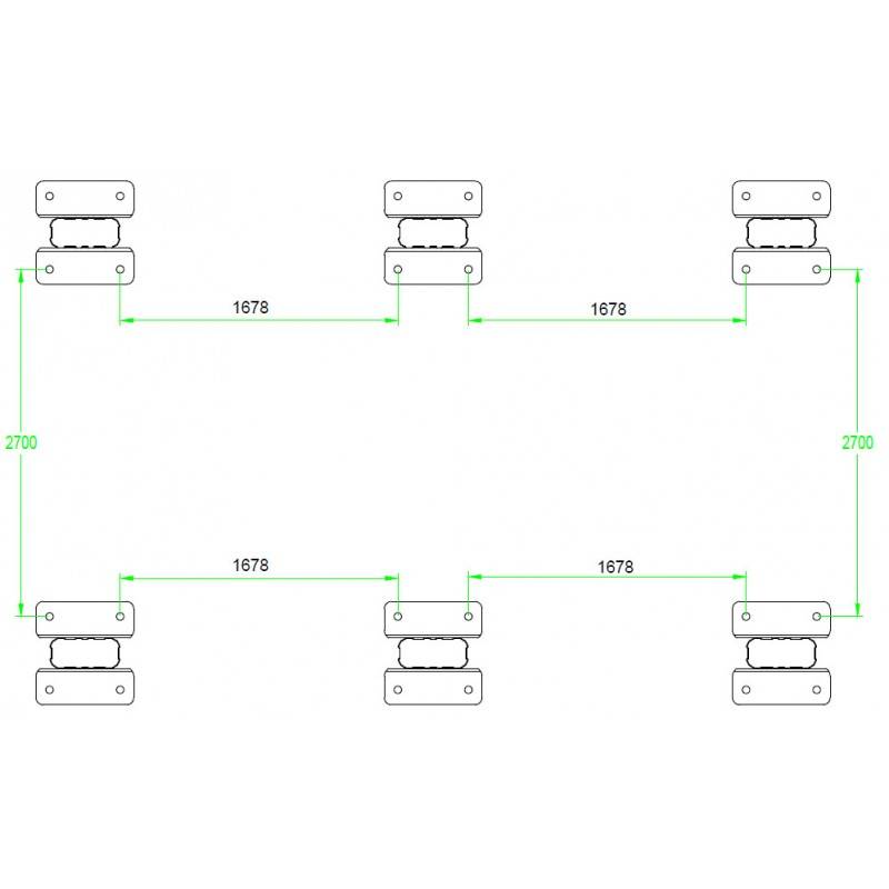 Carport autoportant 15,15m² aluminium blanc polycarbonate 6mm X-METAL avec kit d'ancrage - Image 4