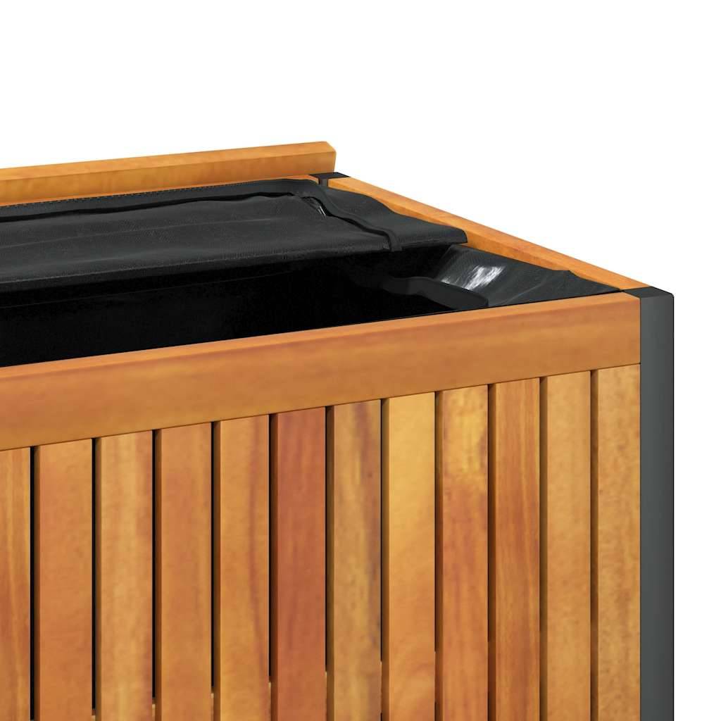 Vidaxl - Boîte à coussins d'extérieur bois d'acacia solide et acier vidaXL 367608 - Image 4