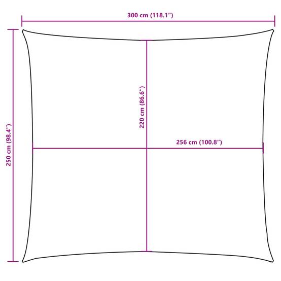 Voile de parasol tissu oxford crème 2.5 x 3 cm - PANGIVO - Image 10