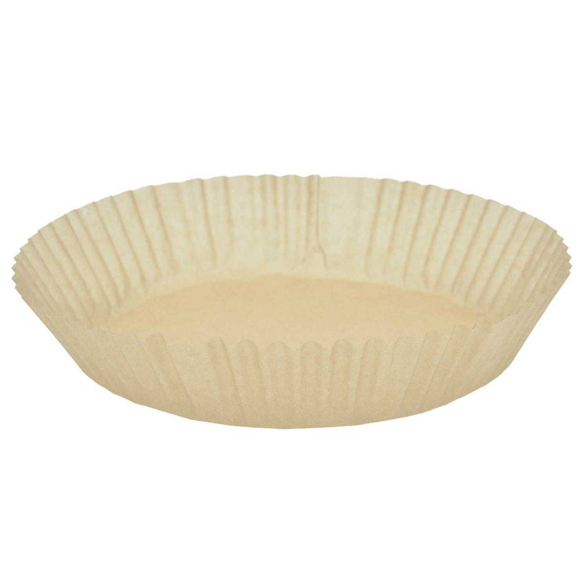 Cook Concept - Lot de 25 Feuilles de Papier Cuisson "Friteuse à Air" 20cm Marron - Image 1