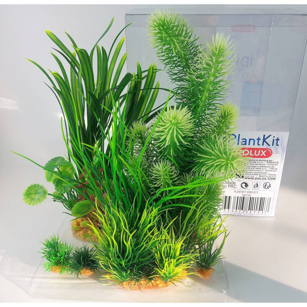 Zolux - Déco plantkit idro N3 plantes artificielles 6 pieces H 28 cm décoration d'aquarium - Image 2