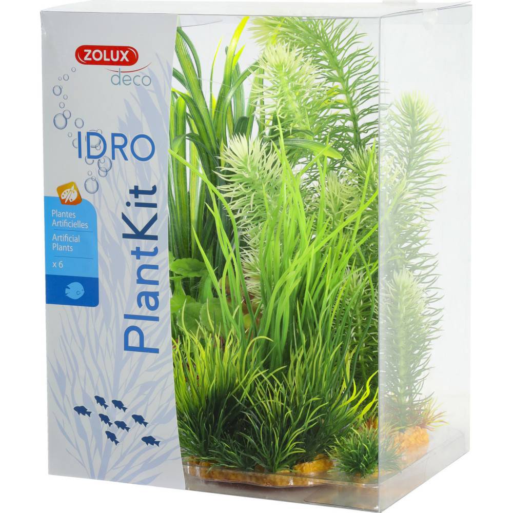 Zolux - Déco plantkit idro N3 plantes artificielles 6 pieces H 28 cm décoration d'aquarium - Image 8
