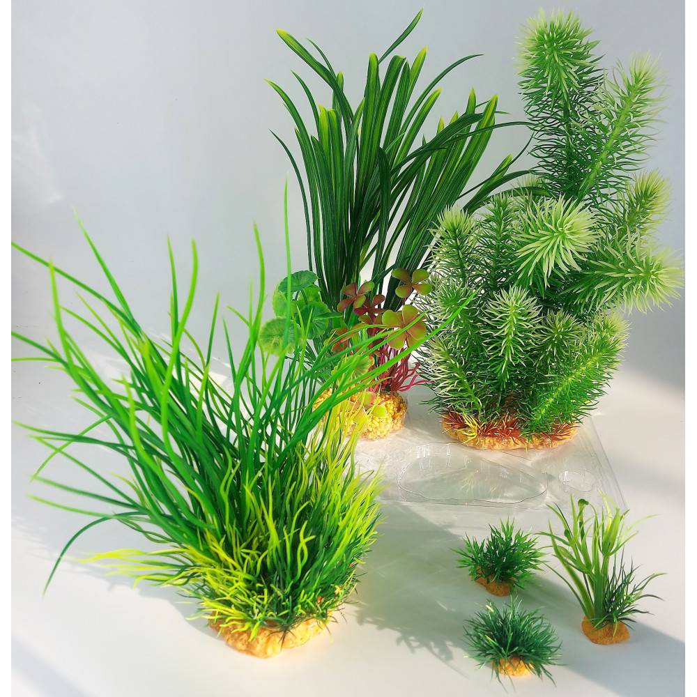 Zolux - Déco plantkit idro N3 plantes artificielles 6 pieces H 28 cm décoration d'aquarium - Image 1