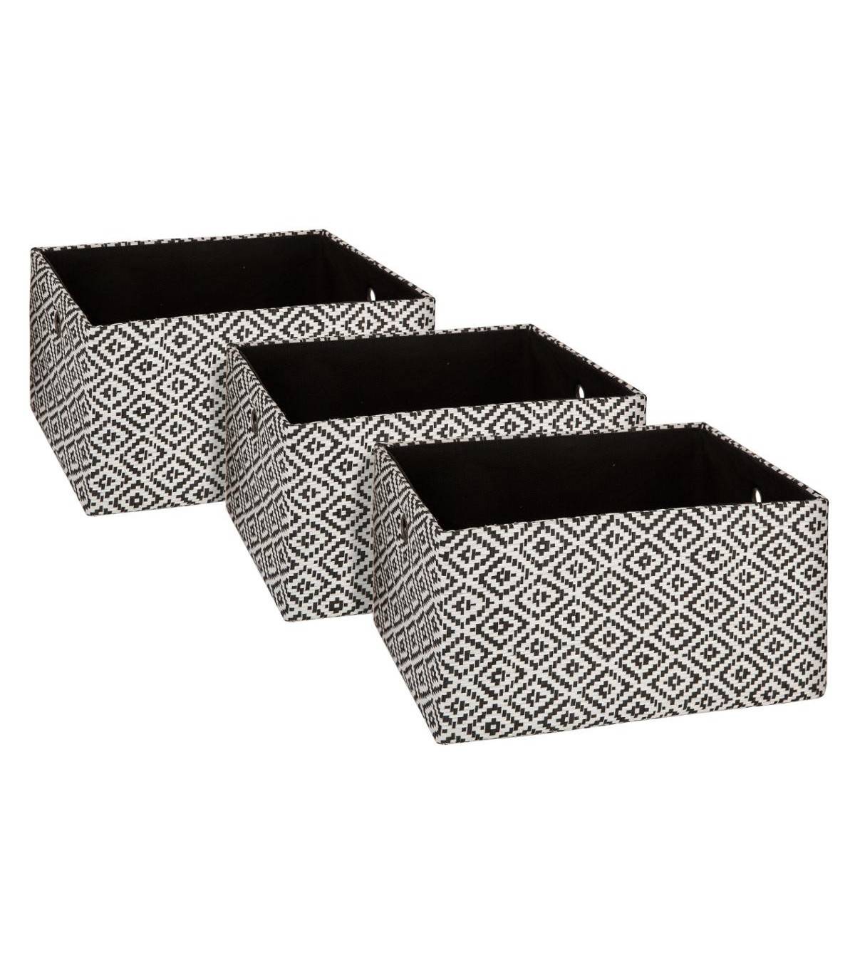 Set de 3 Paniers de rangement déco - Image 1